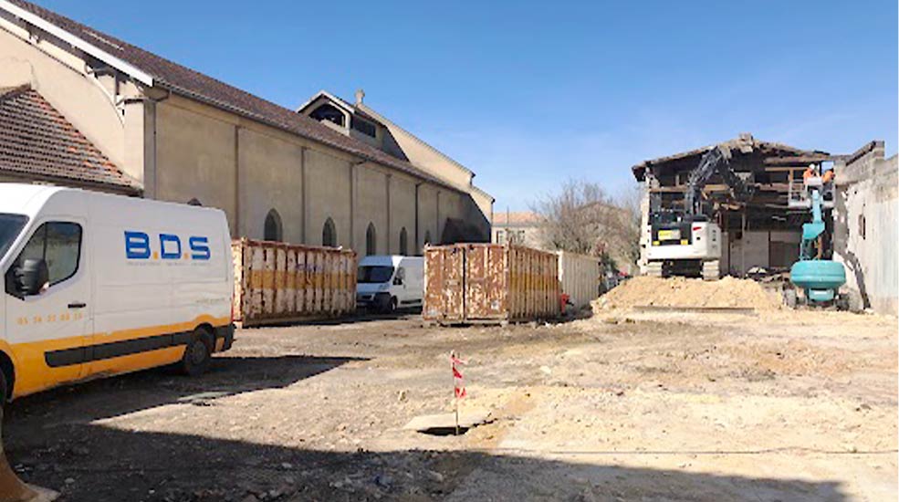 Déconstruction après curage bâtiments de stockage à Bordeaux